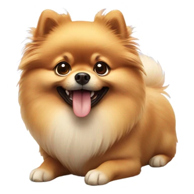 Pomeranian happy sticker