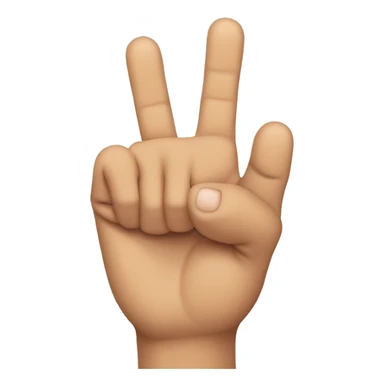 Hand with 4th finger pointing Down  sticker