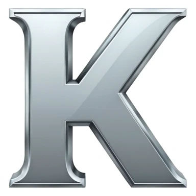 the letters  K. sticker