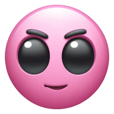 Kirby shaped ball sticker