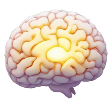 illuminated brain sticker