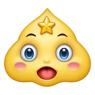 A emoji drooling with star eyes sticker