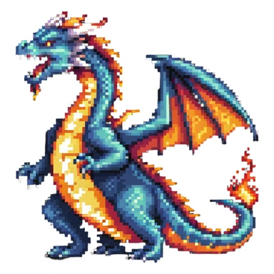 fire-breathing dragon sticker