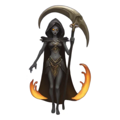 Reaper goddess sticker