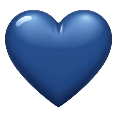 Navy blue heart sticker