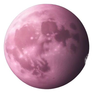 pink moon, just a normal moon but pink  sticker