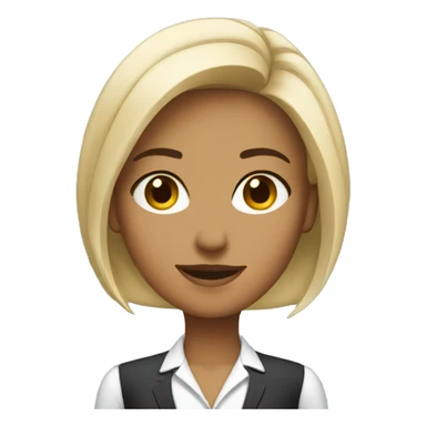 Corporate girl sticker