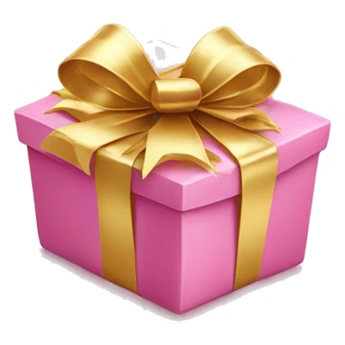 pink gifts with gold bows sticker