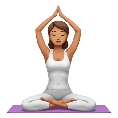 woman doing a yoga pose sticker