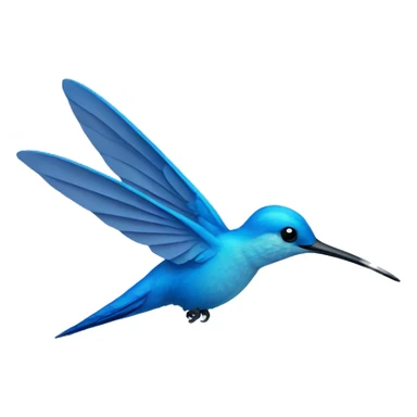 blue hummingbird sticker