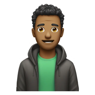 Weird face guy with recy sticker