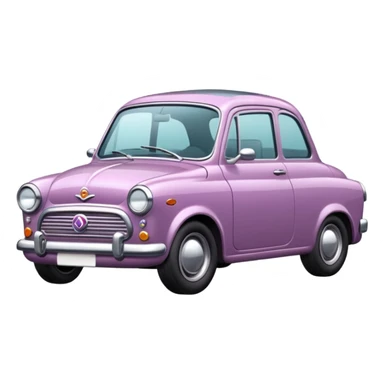 Retro mauve car sticker
