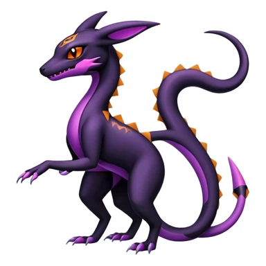 Salazzle-Salandit-Umbreon-Fakémon-hybrid-creature (full body)  sticker