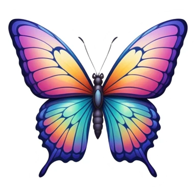 Symmetry Butterfly sticker