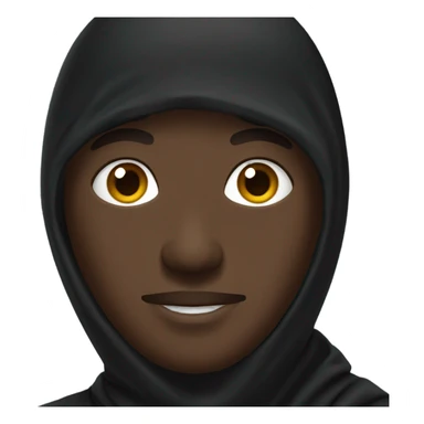 Black man wearing burka sticker