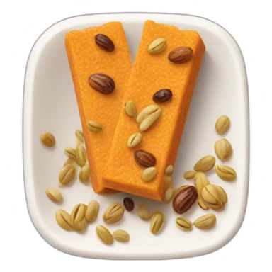 cereal bar with pumpkin seeds, raisins and grains of amaranth sticker