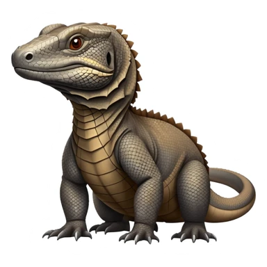 Komodo dragon How is It grey and brown sticker