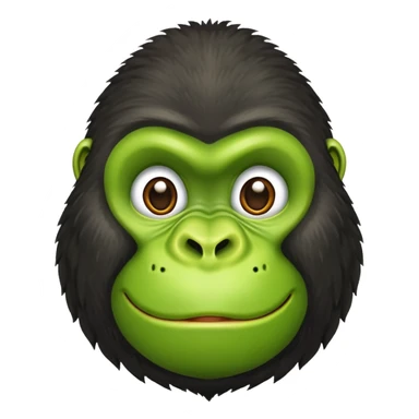 Half gorilla half avocado sticker