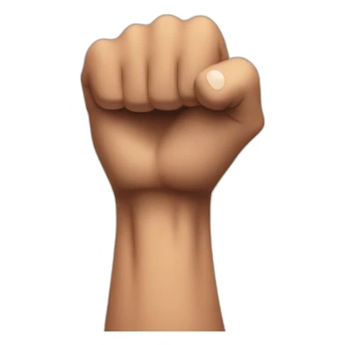 muscular arm with a flash in the hand sticker