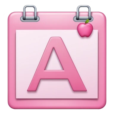 pink school grade card letter sticker