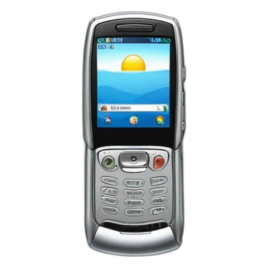 Y2k Silver Motorola Razr V3 mobile device with the iconic clamshell design no buttons visible sticker