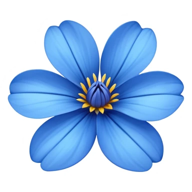 Flor Azul Realista sticker