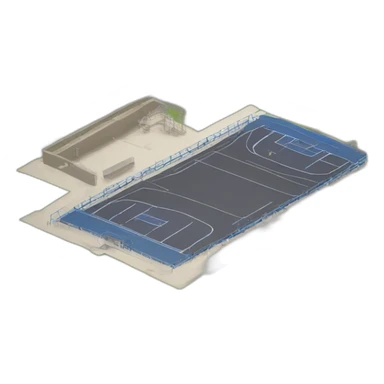 construction yard of a sports facility sticker