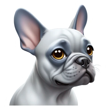 Blue Frenchie sticker