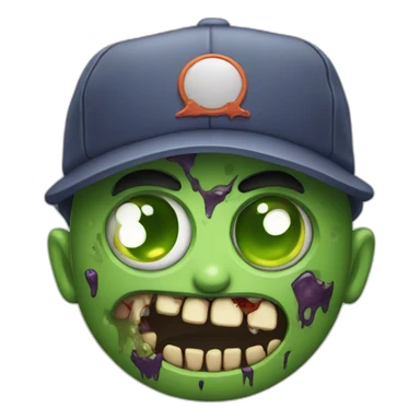 Zombie with a cap sticker
