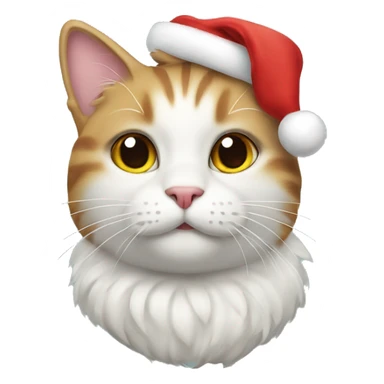 cat wear a crismas pet sticker