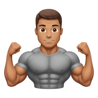 Bound bodybuilder sticker