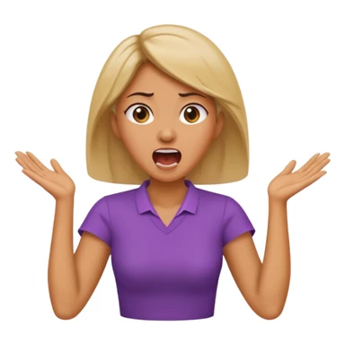 female arm crossed neck screaming  sticker