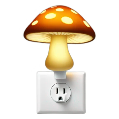 Mushroom nightlight sticker