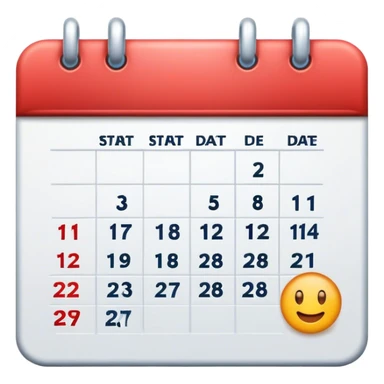 an icon for a feature "outbound campaign start and end date" sticker