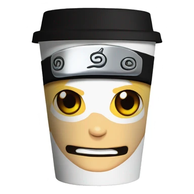 Naruto Printed Coffee Cup sticker