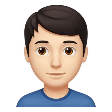 white boy with dark hair and dimples sticker