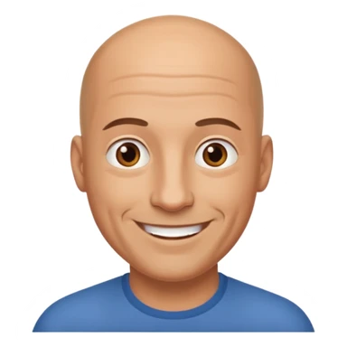 Bald dad sticker