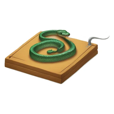 a snake in a mouse trap sticker