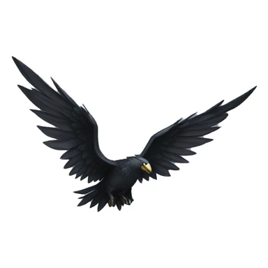 A black wing sticker