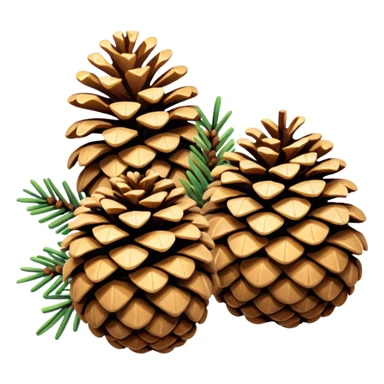 Pine cones sticker