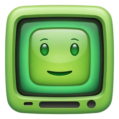 green monitor sticker