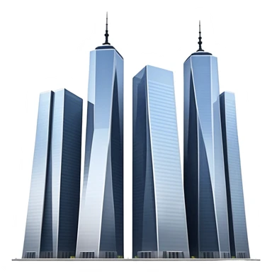 6 world trade centre towers sticker
