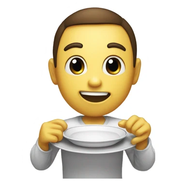 bolob emoji holding a plate that says DP-CORE. sticker
