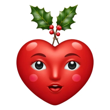 kiss mark with christmas vibes sticker
