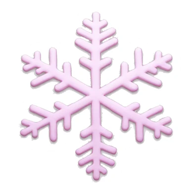 pastel pink snowflake  sticker