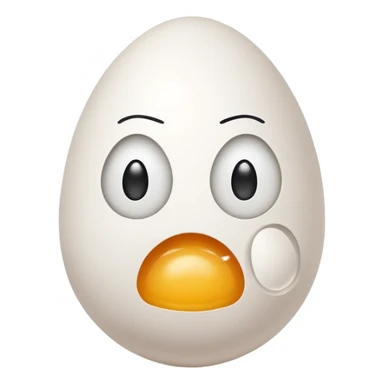sad egg with thumbs down sticker
