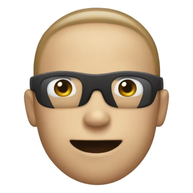 human emoji with both their hands up, like the police is asking them to, with a neutral face sticker