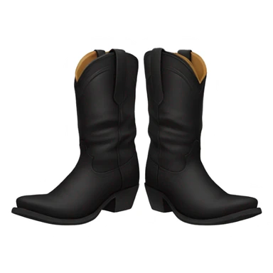 Black cowboy Boots  sticker