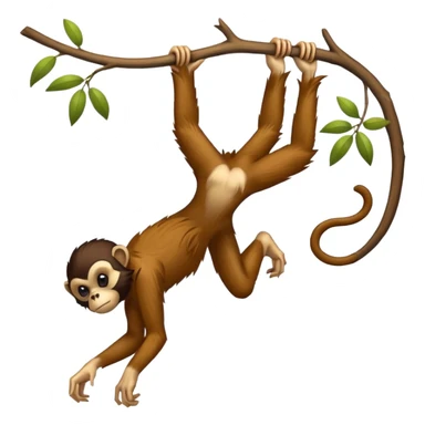 Spider monkey sticker