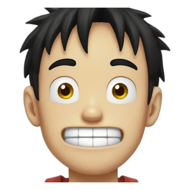 Luffy dumb sticker